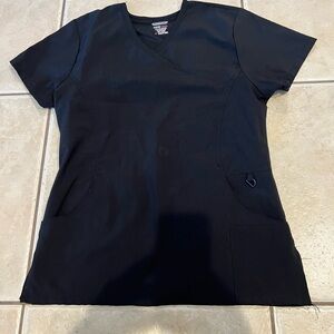 Classic Black Women's Scrub Top